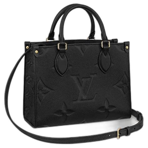 louis vuitton onthego pm black.